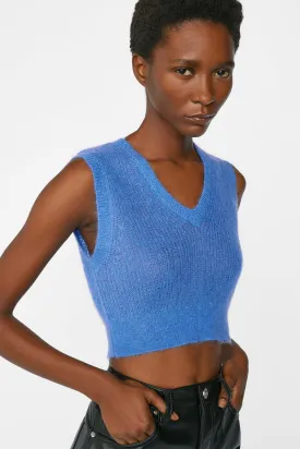 Frame - Shrunken Vest in Cornflower Blue